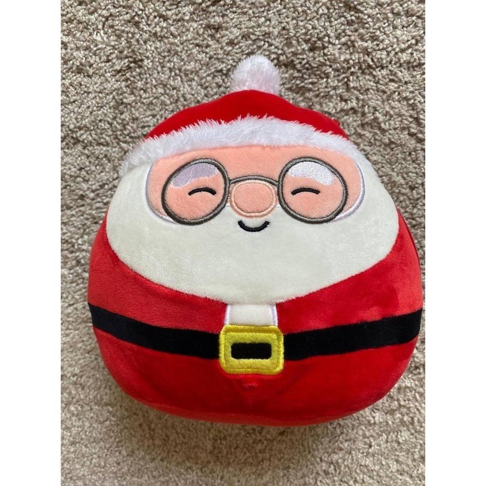 Squishmallows Nick the Santa Claus Sleepy Eyes Glasses 9" Stuffed Plush Toy s51